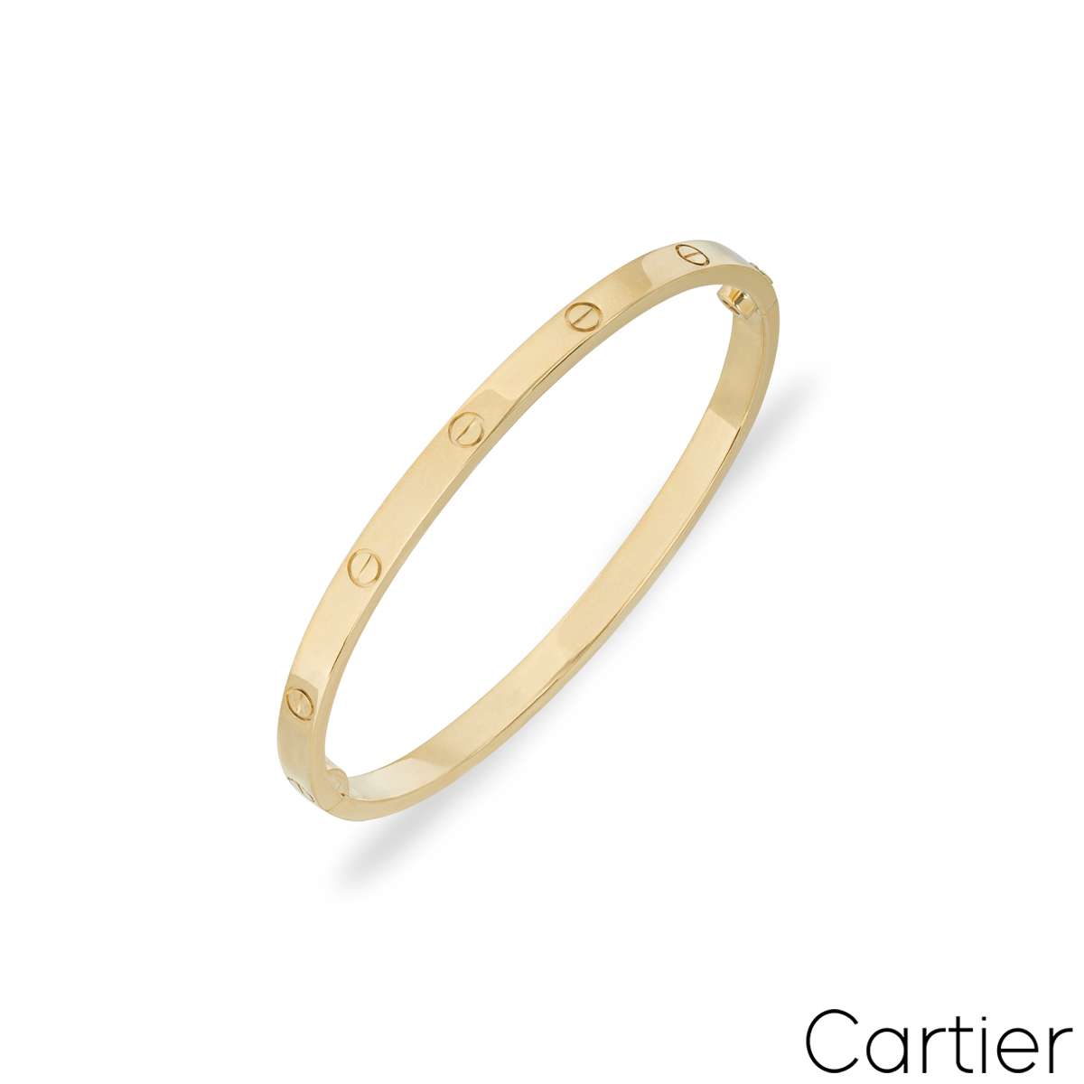 Cartier Yellow Gold Plain SM Love Bracelet Size 16 B6047516